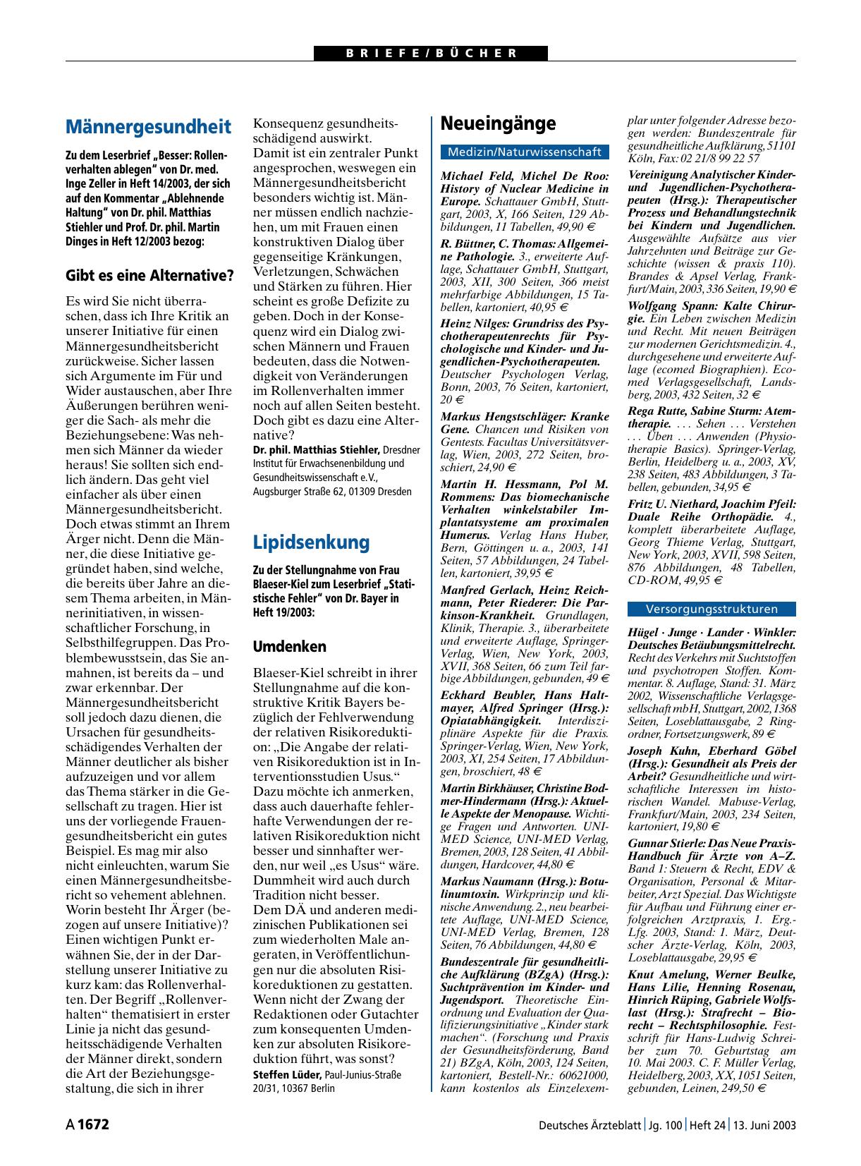 Vorschauseite 1: Lipidsenkung: Umdenken