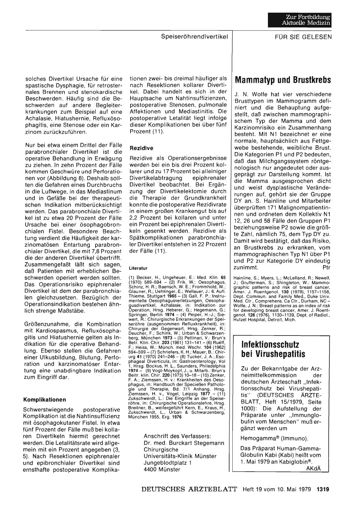 Vorschauseite 1: Mammatyp und Brustkrebs