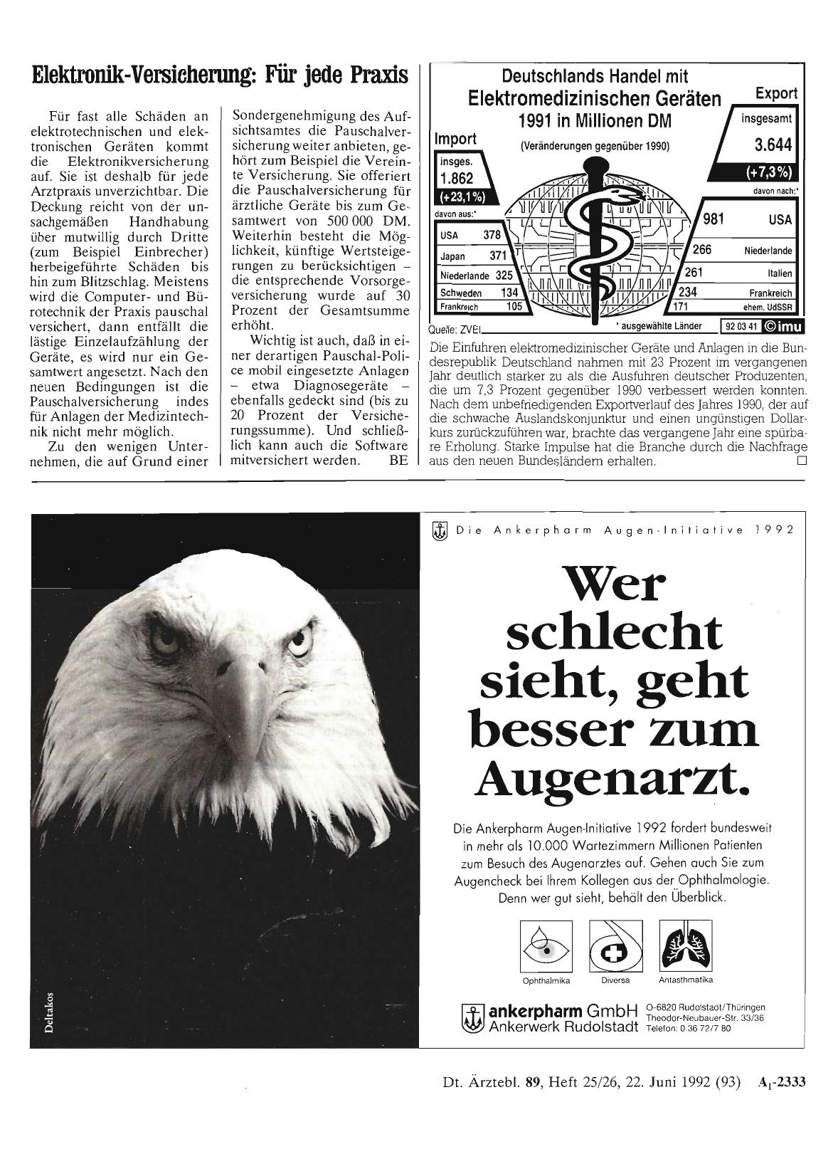 Vorschauseite 1: Elektronik-Versicherung: Für jede Praxis
