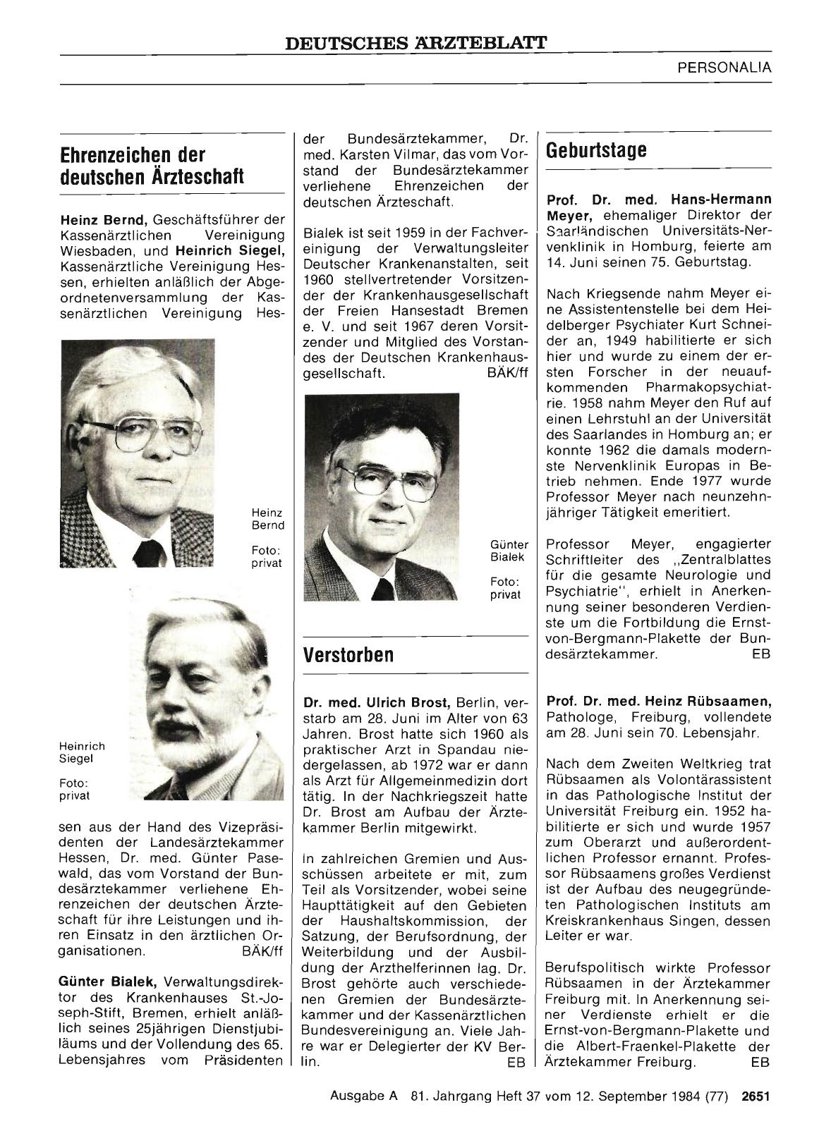 Vorschauseite 1: Geburtstage