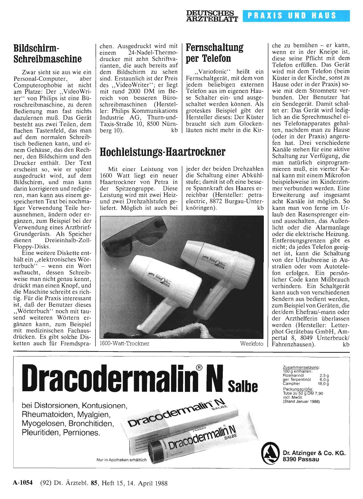 Vorschauseite 1: Bildschirm-Schreibmaschine