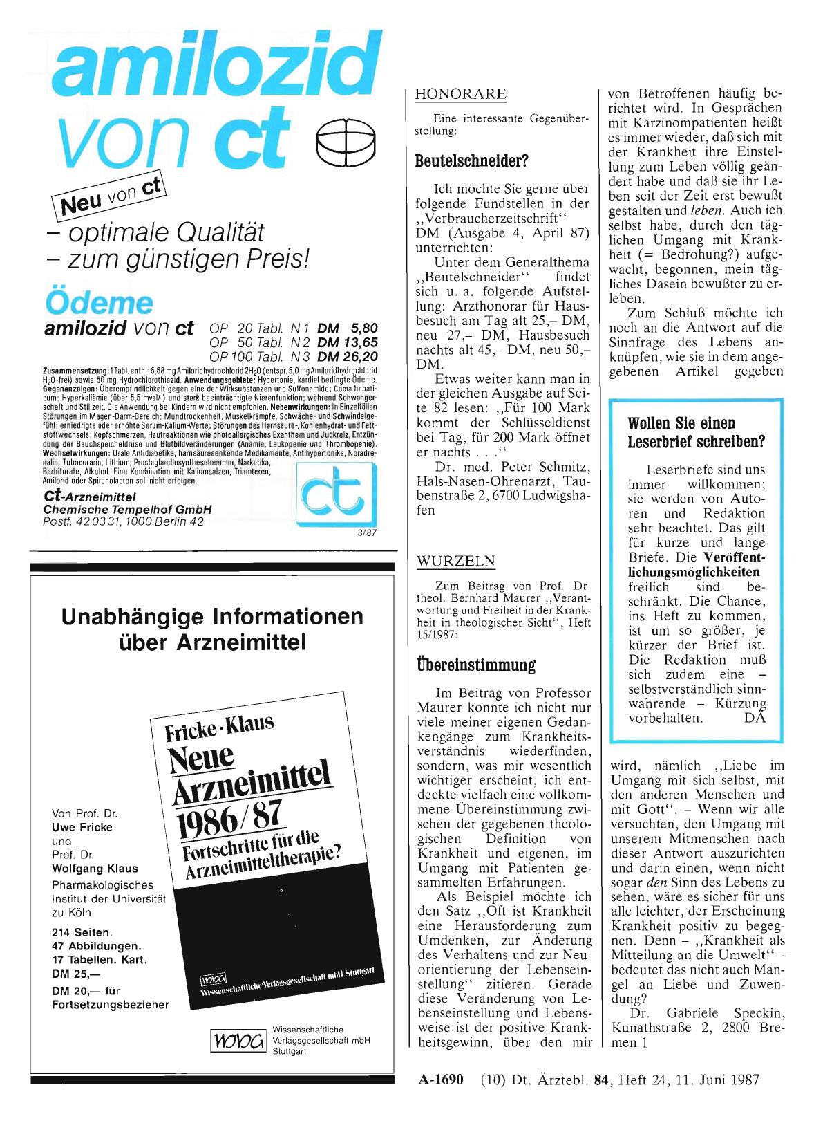 Vorschauseite 1: HONORARE: Beutelschneider?