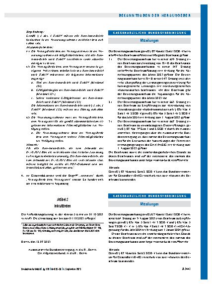 Vorschauseite 1: Mitteilungen