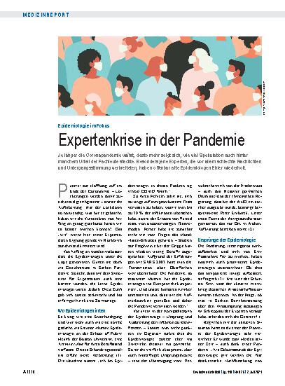 Vorschauseite 1: Epidemiologie im Fokus: Expertenkrise in der Pandemie