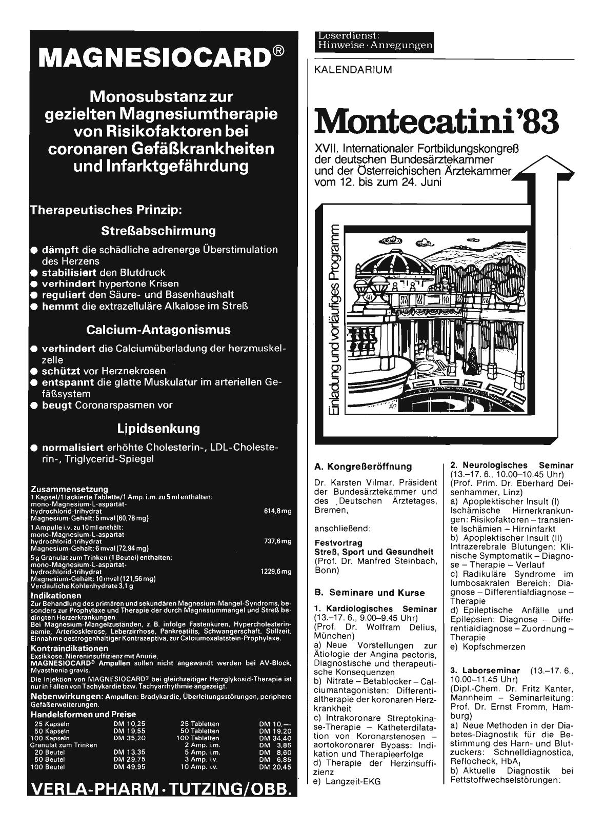 Vorschauseite 1: Montecatini'83