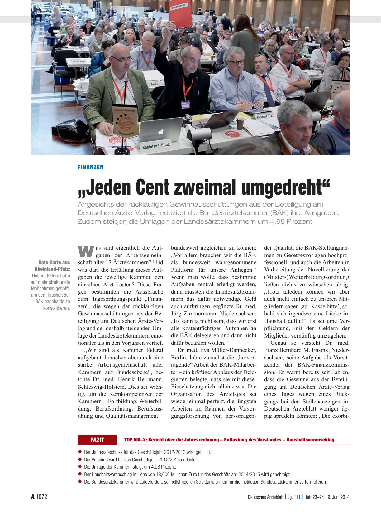 Vorschauseite 1: Finanzen: „Jeden Cent zweimal umgedreht“