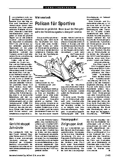 Vorschauseite 1: Vorsorgepaket: Zielgruppe Arzt