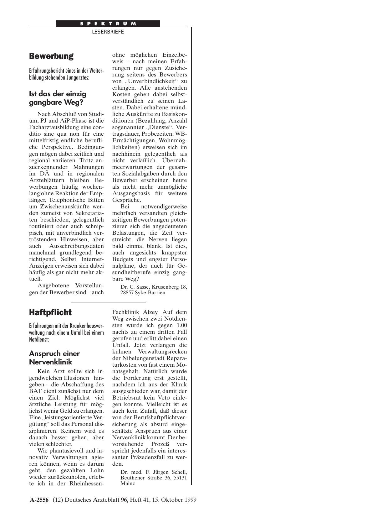 Vorschauseite 1: Haftpflicht: Anspruch einer Nervenklinik