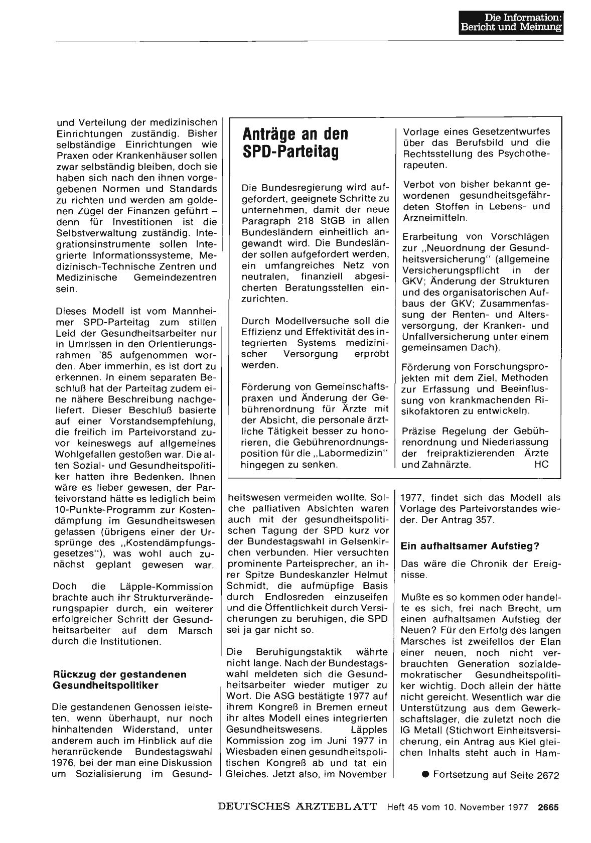 Vorschauseite 1: Anträge an den SPD-Parteitag