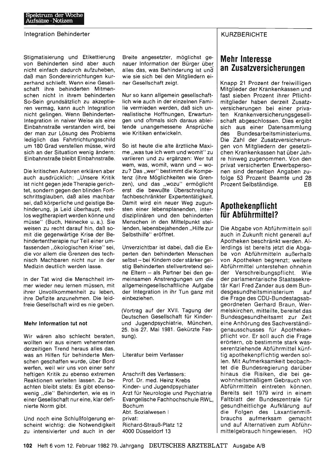 Vorschauseite 1: Apothekenpflicht für Abführmittel?