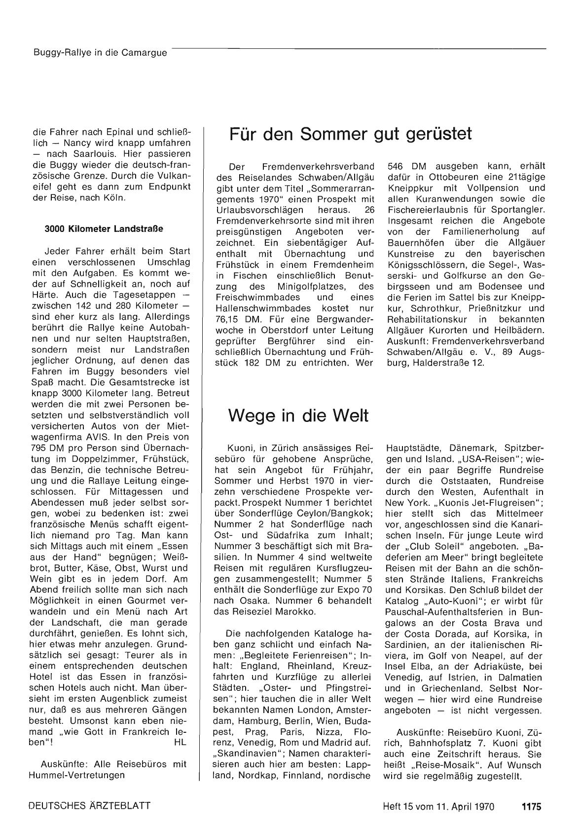 Vorschauseite 1: Für den Sommer gut gerüstet