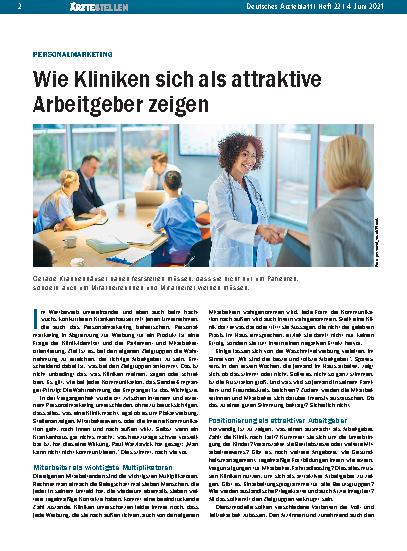 Vorschauseite 1: Personalmarketing: Wie Kliniken sich als attraktive Arbeitgeber zeigen
