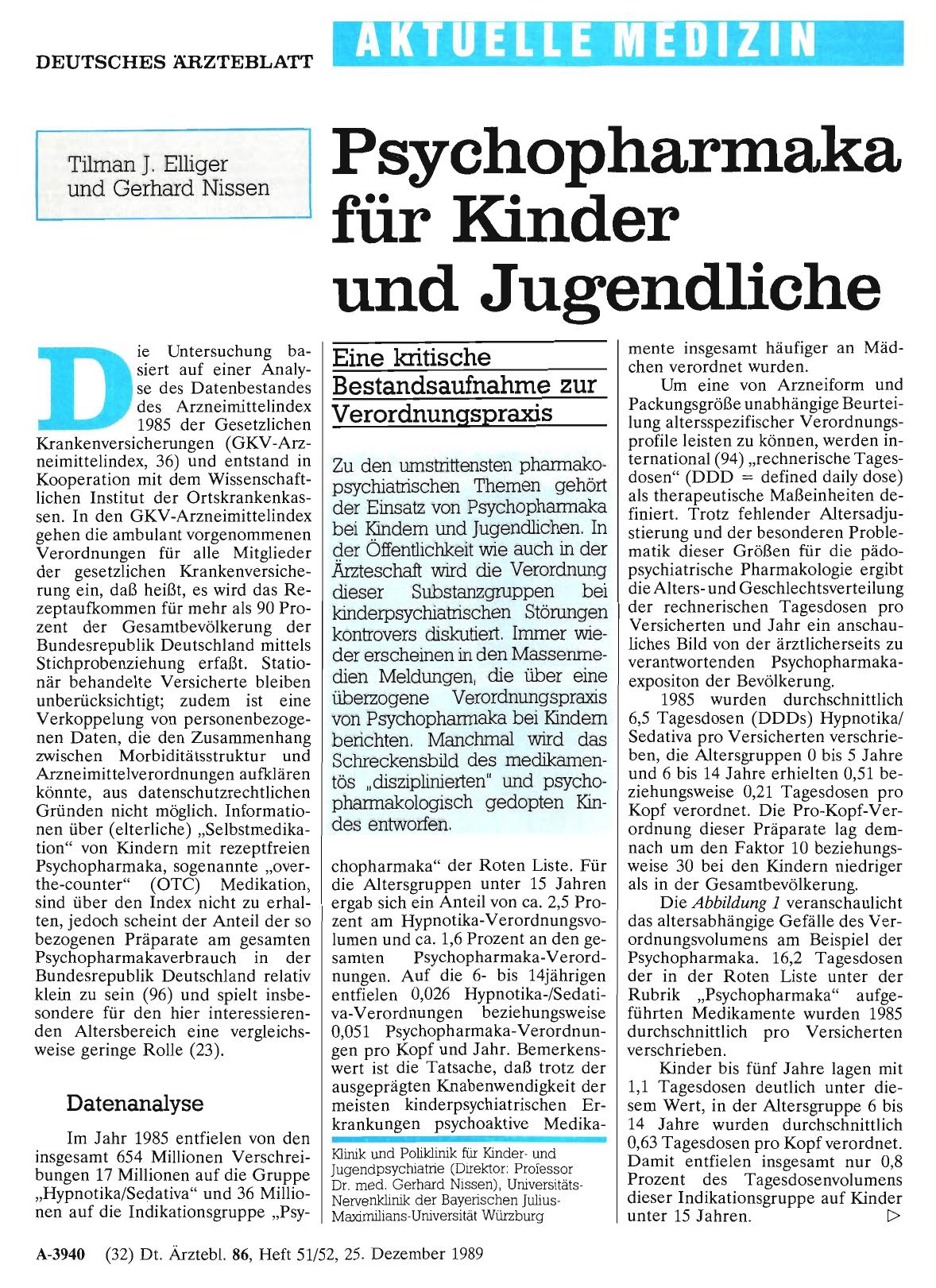 Vorschauseite 1: Psychopharmaka für Kinder und Jugendliche: Eine kritische Bestandsaufnahme zur Verordnungspraxis