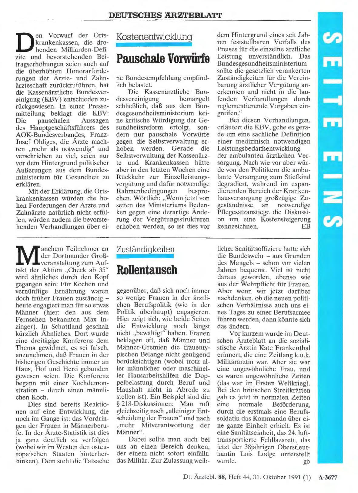 Vorschauseite 1: Kostenentwicklung: Pauschale Vorwürfe