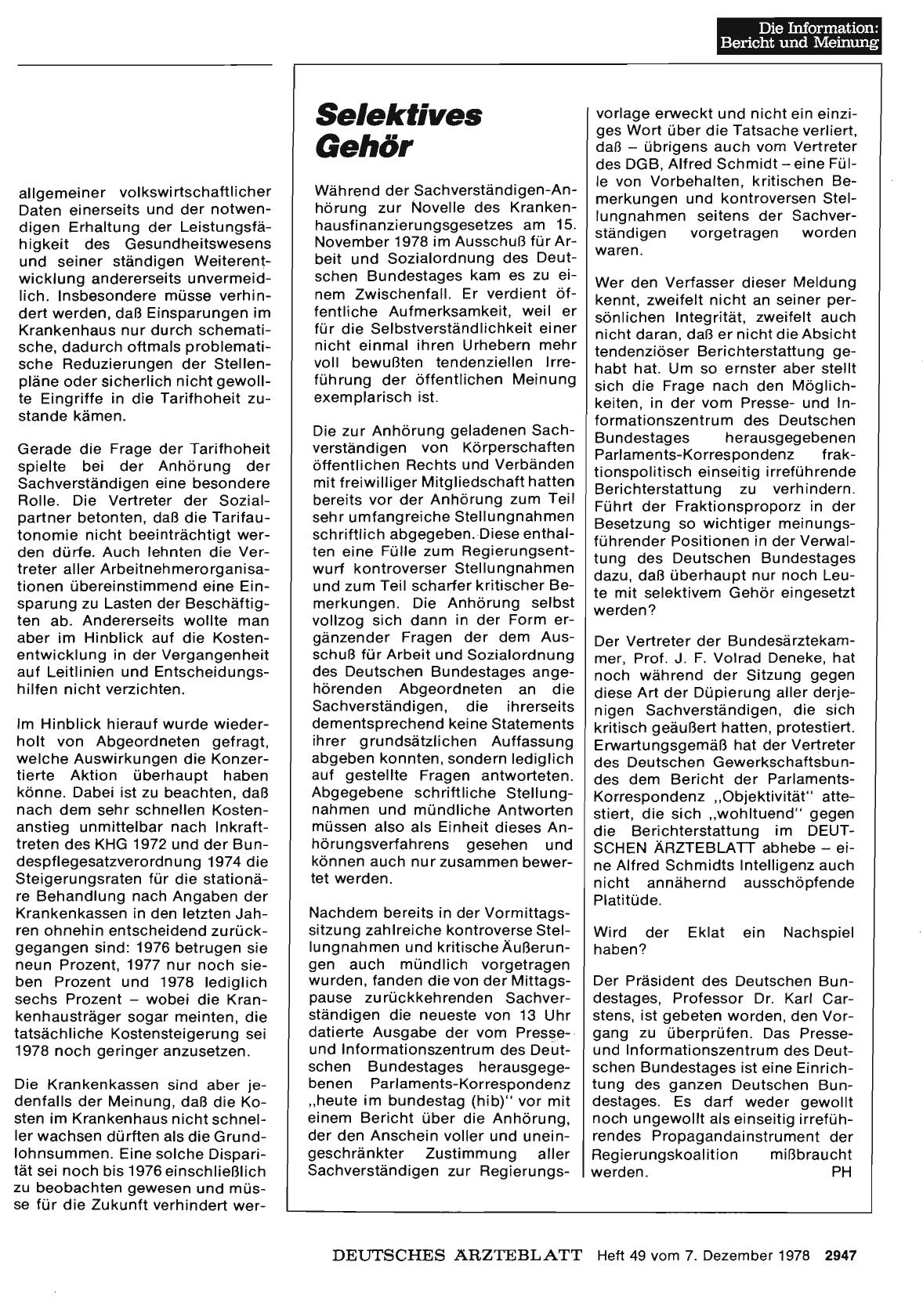 Vorschauseite 1: Selektives Gehör