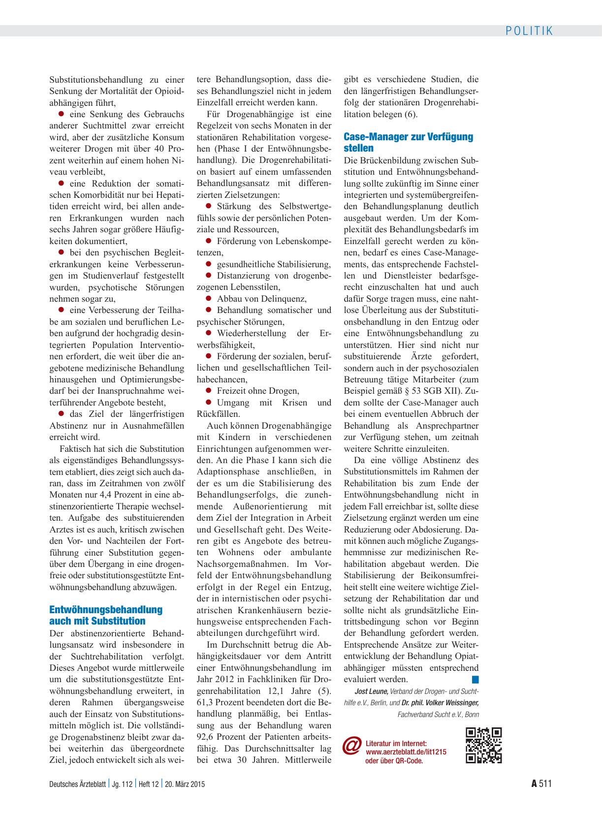 Vorschauseite 2: Opiatabhängigkeit: Schwere komplexe Erkrankung