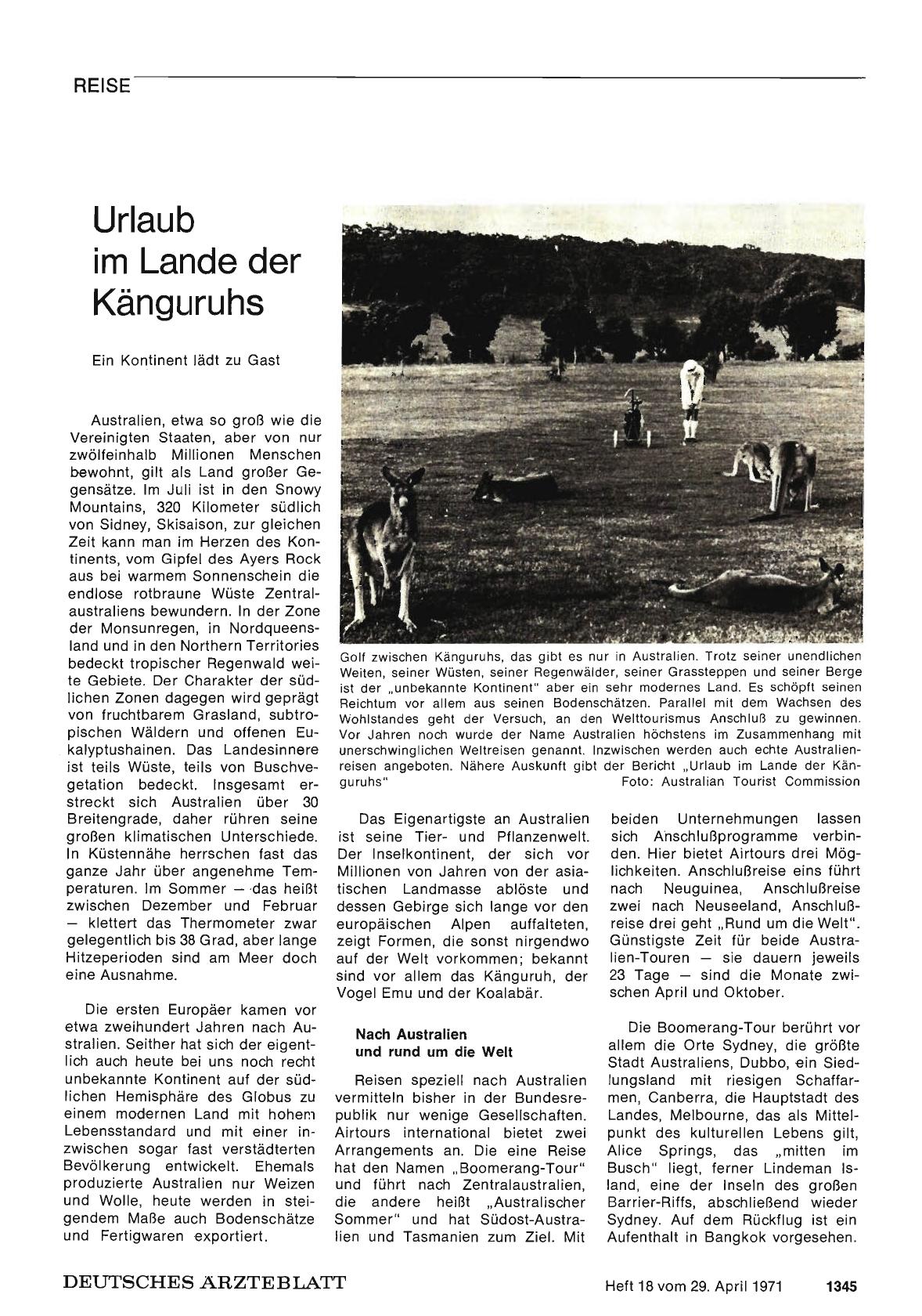Vorschauseite 1: Urlaub im Lande der Känguruhs