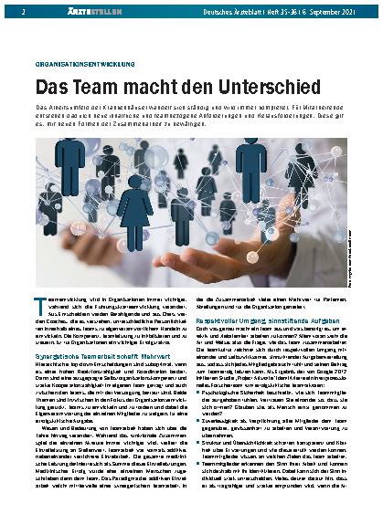 Vorschauseite 1: Organisationsentwicklung: Das Team macht den Unterschied