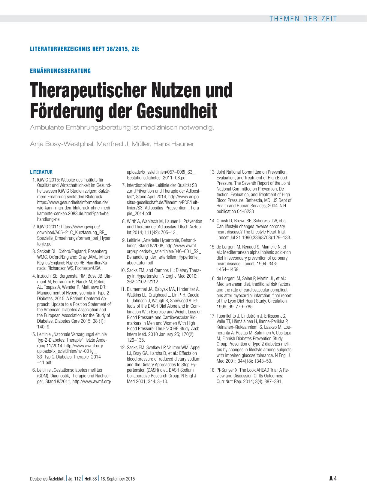 Vorschauseite 4: Ernährungsberatung: Therapeutischer Nutzen und Förderung der Gesundheit