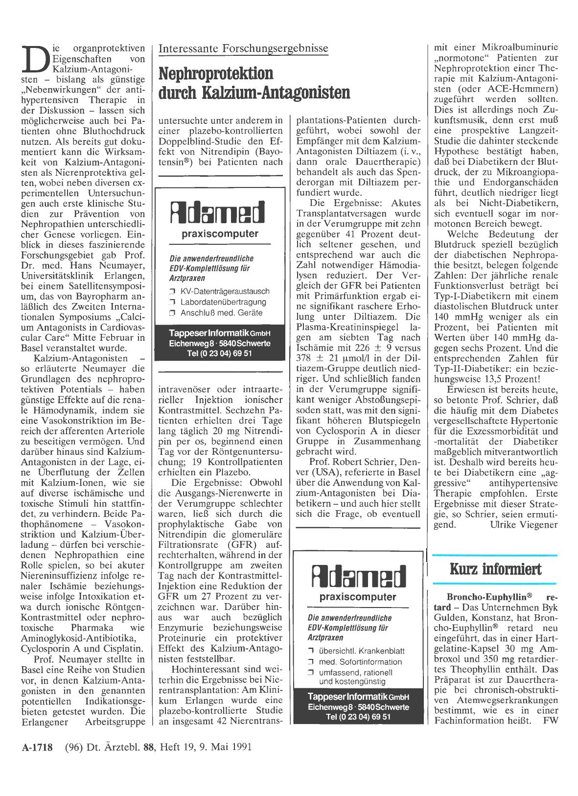 Vorschauseite 1: Kurz informiert