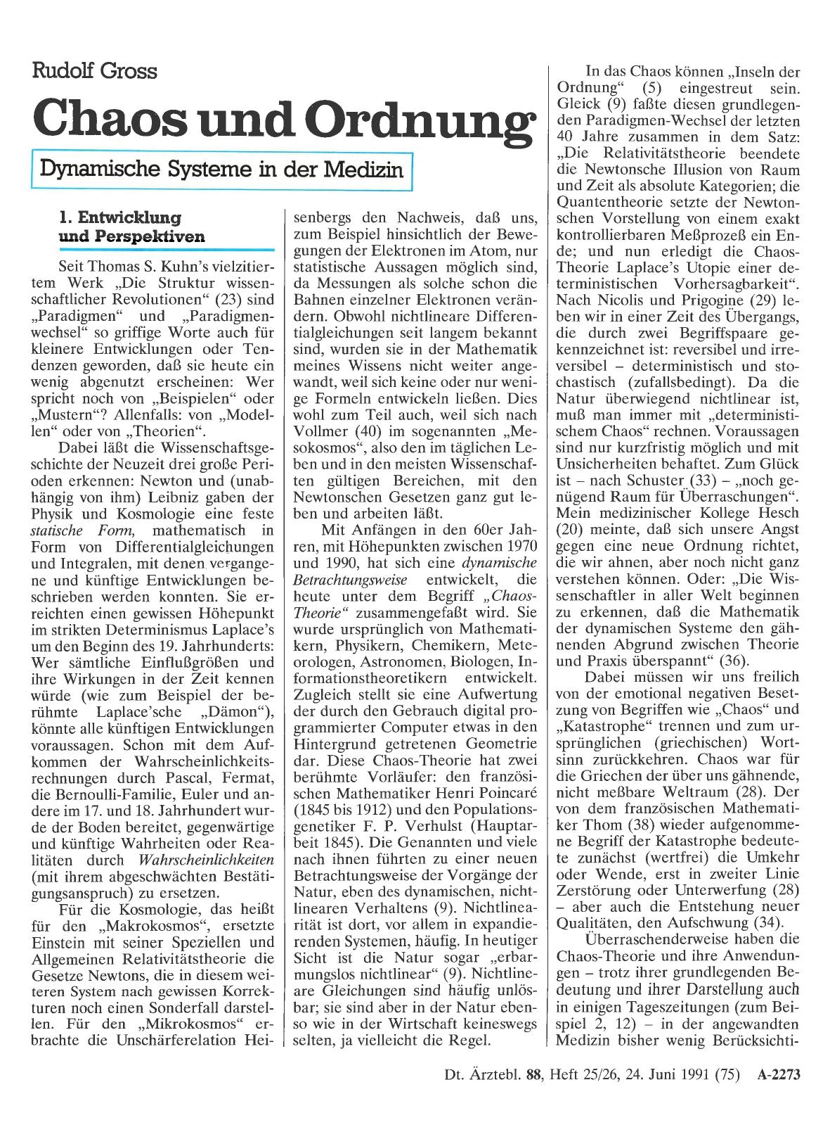 Vorschauseite 1: Chaos und Ordnung: Dynamische Systeme in der Medizin