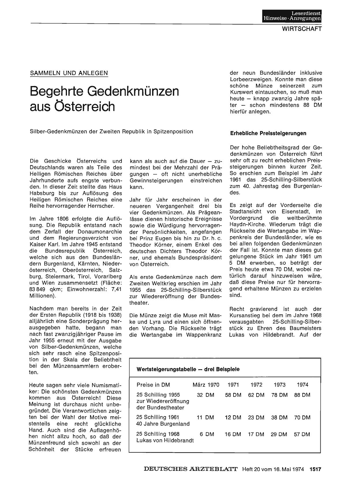 Vorschauseite 1: Sammeln und Anlegen: Begehrte Gedenkmünzen aus Österreich