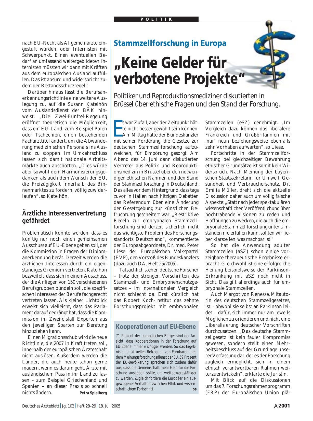 Vorschauseite 1: Kooperationen auf EU-Ebene
