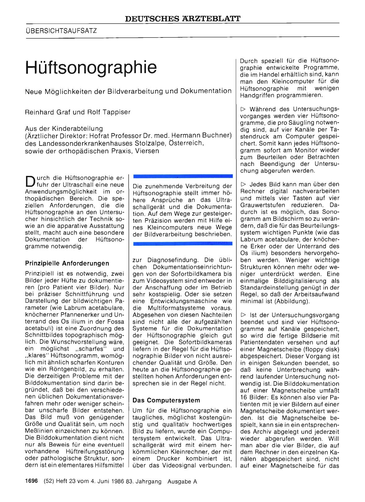 Vorschauseite 1: Hüftsonographie