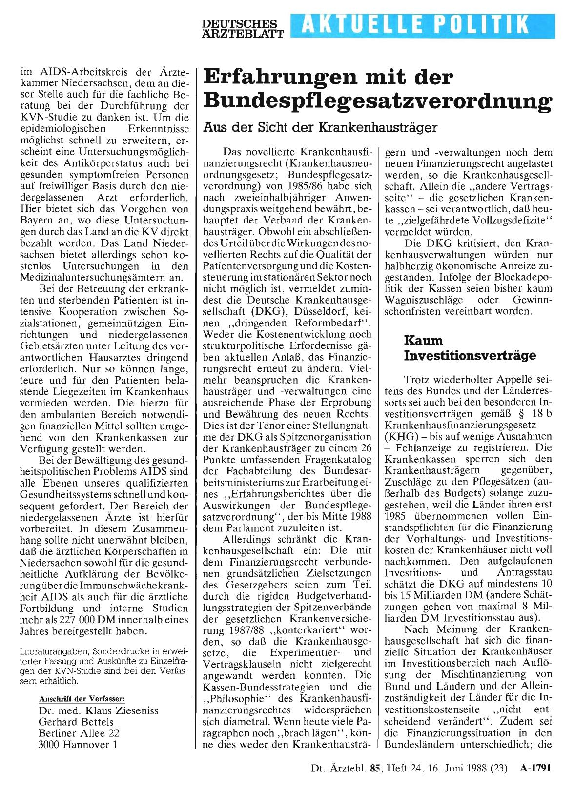 Vorschauseite 1: Erfahrungen mit der Bundespflegesatzverordnung: Aus der Sicht der Krankenhausträger
