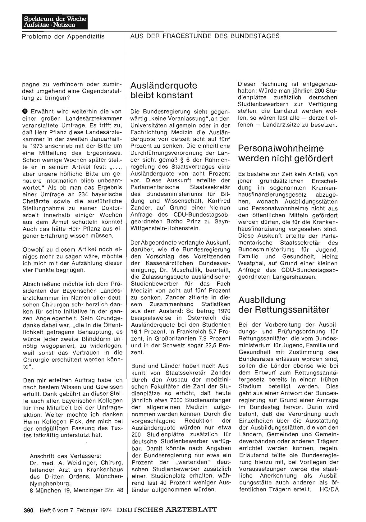 Vorschauseite 1: Personalwohnheime werden nicht gefördert