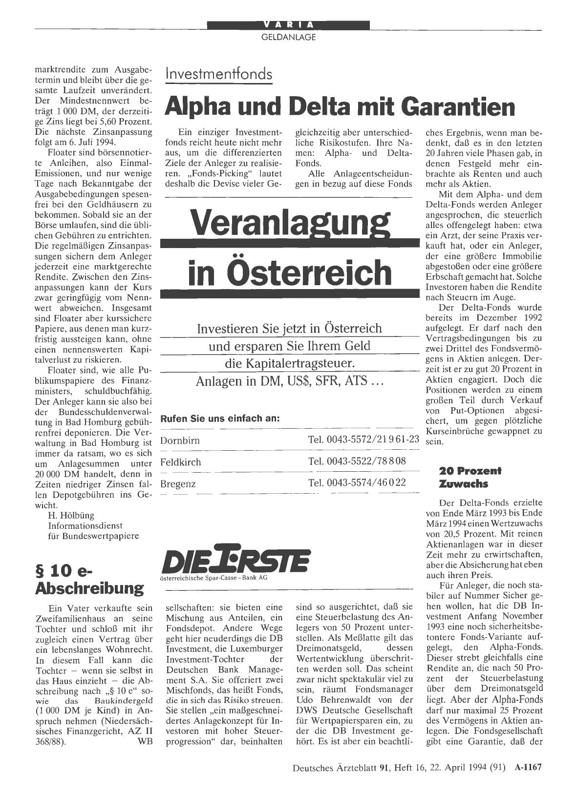 Vorschauseite 1: § 10 e-Abschreibung