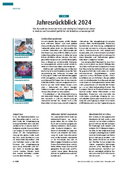 Vorschauseite 1: Jahresrückblick 2024