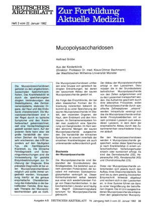 Vorschauseite 1: Mucopolysaccharidosen