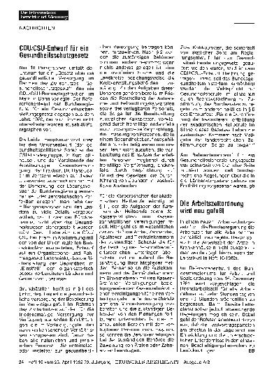 Vorschauseite 1: CDU/CSU-Entwurf für ein Gesundheitsschutzgesetz