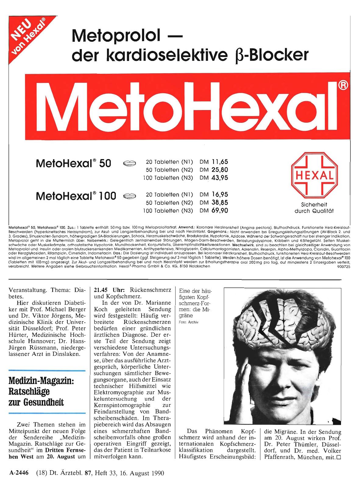 Vorschauseite 1: Medizin-Magazin: Ratschläge zur Gesundheit