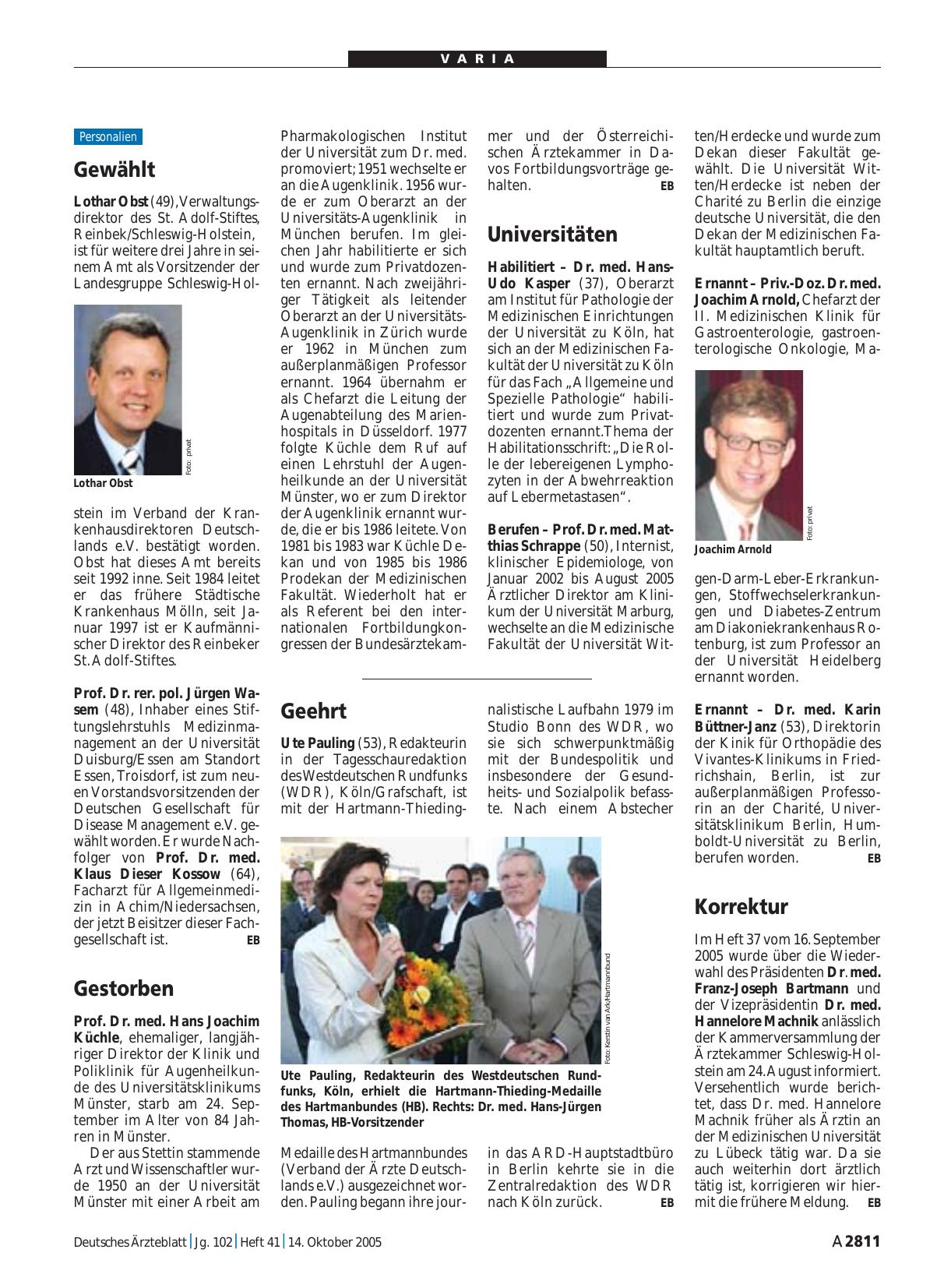 Vorschauseite 1: Geehrt