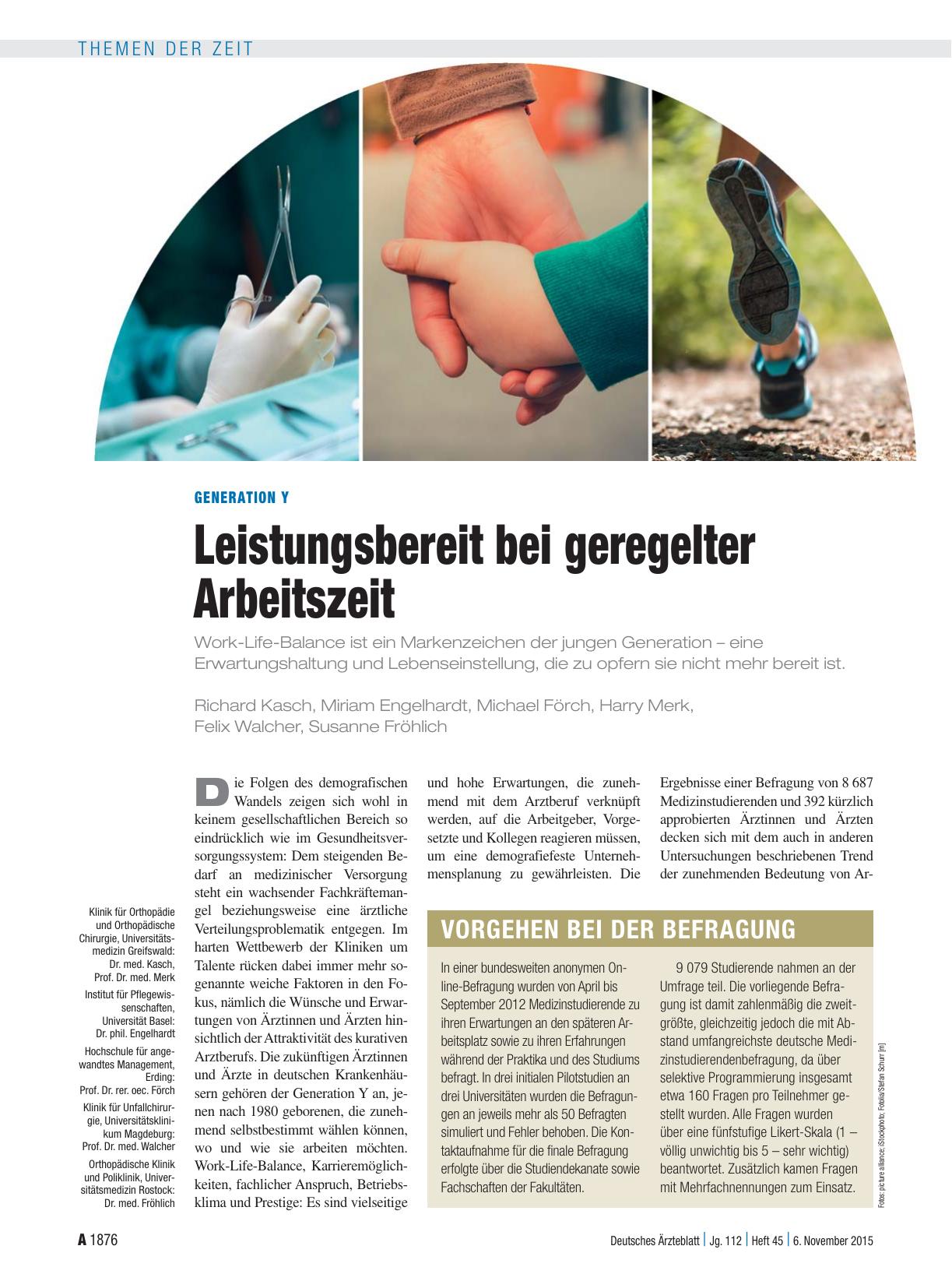 Vorschauseite 1: Generation Y: Leistungsbereit bei geregelter Arbeitszeit