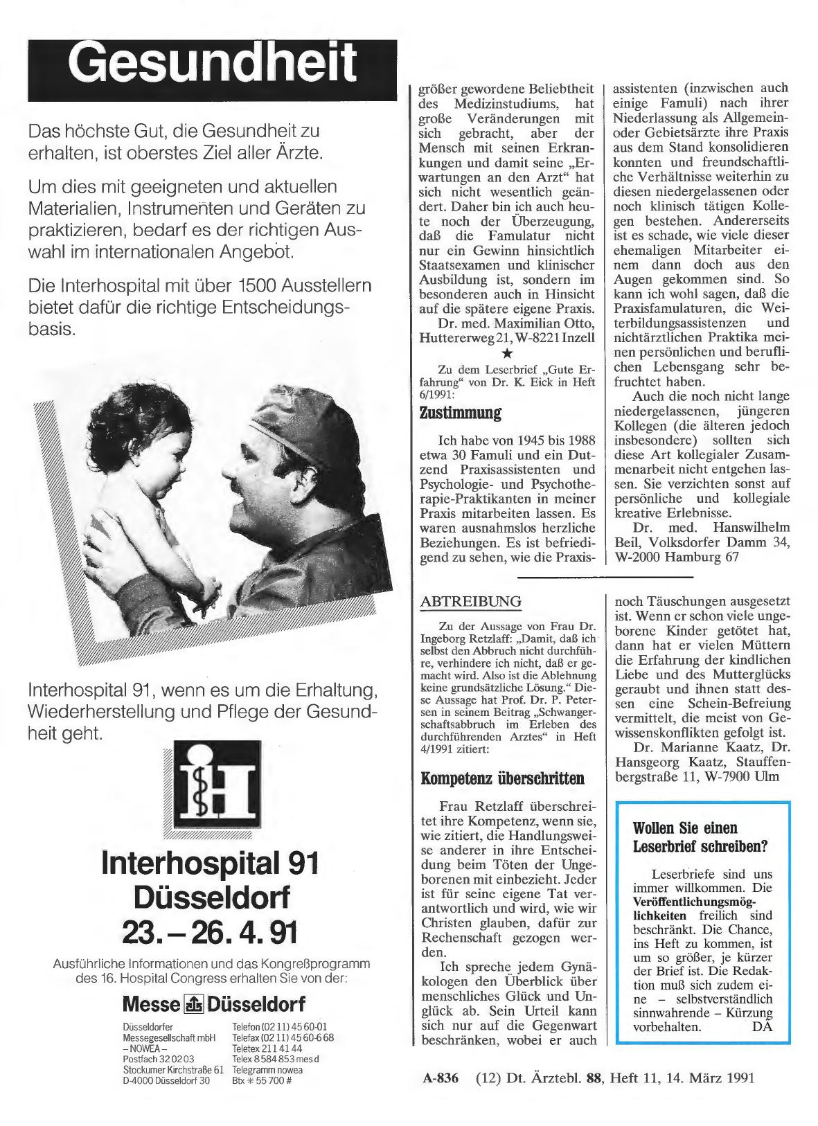 Vorschauseite 1: ABTREIBUNG: Kompetenz überschritten