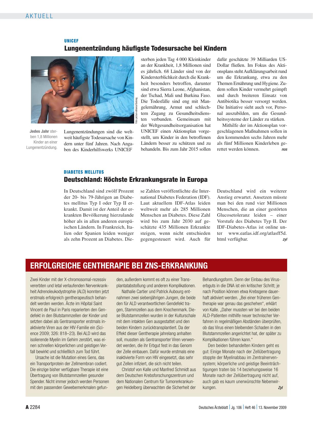 Vorschauseite 1: Erfolgreiche Gentherapie bei ZNS-Erkrankung