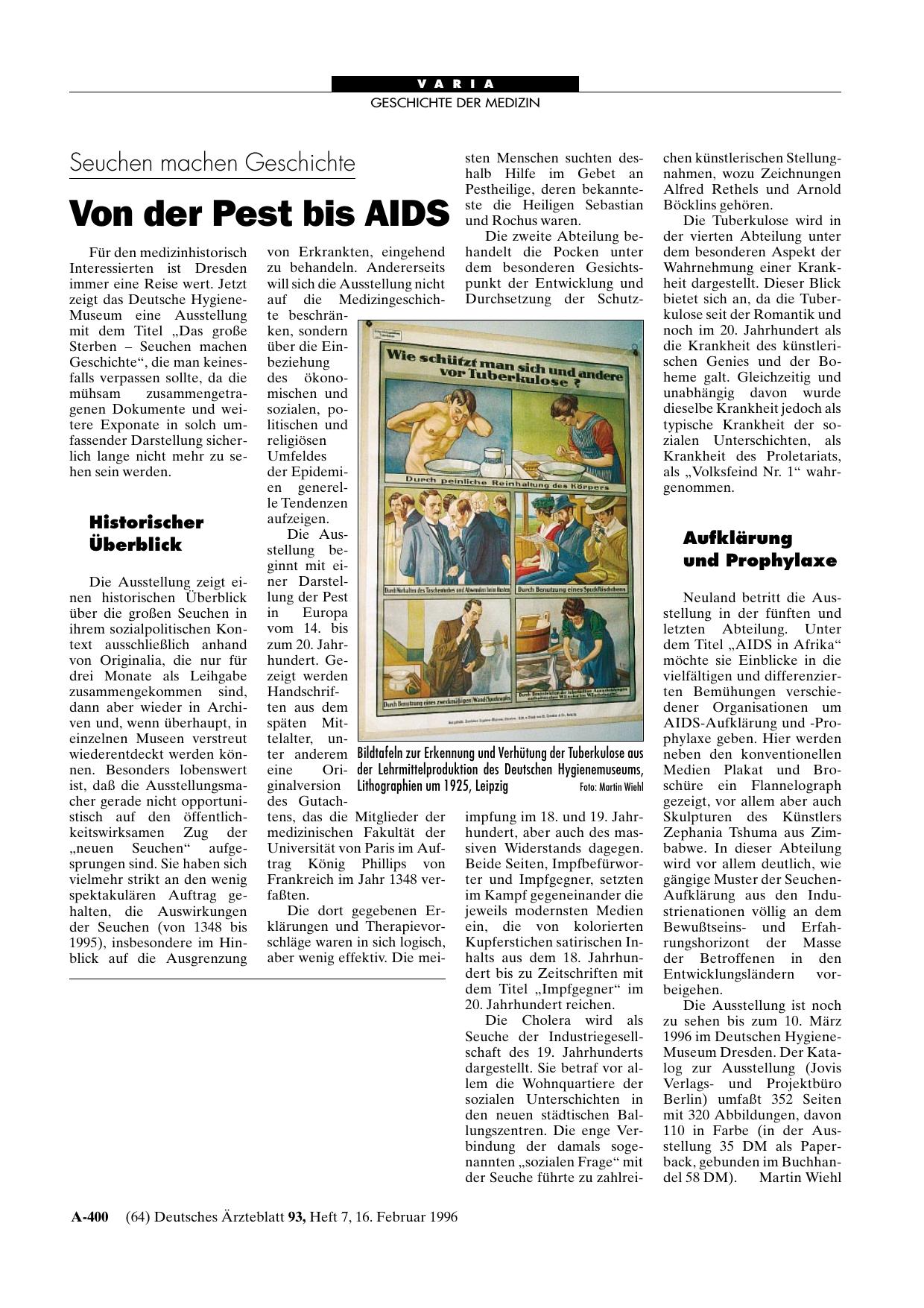 Vorschauseite 1: Seuchen machen Geschichte: Von der Pest bis AIDS