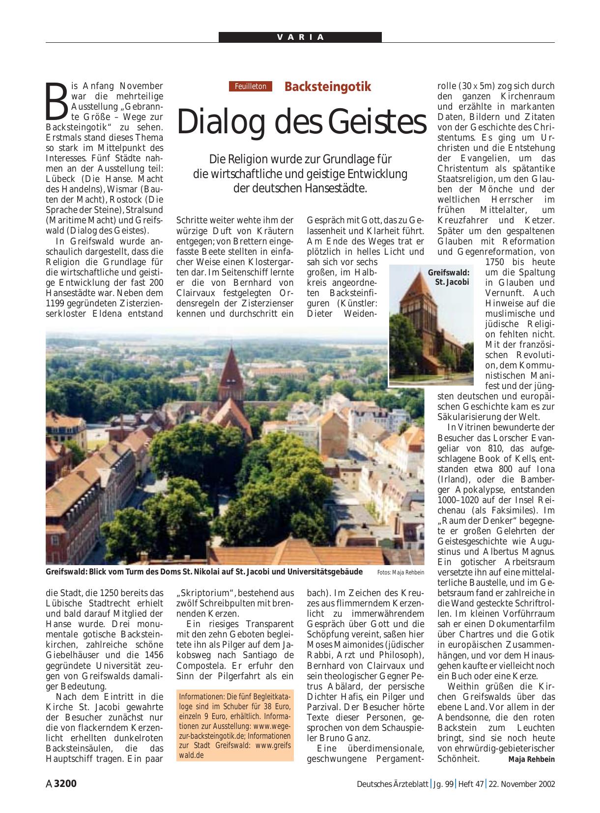 Vorschauseite 1: Backsteingotik: Dialog des Geistes