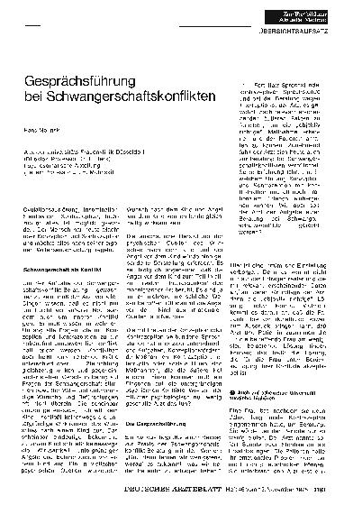 Vorschauseite 1: Gesprächsführung bei Schwangerschaftskonflikten