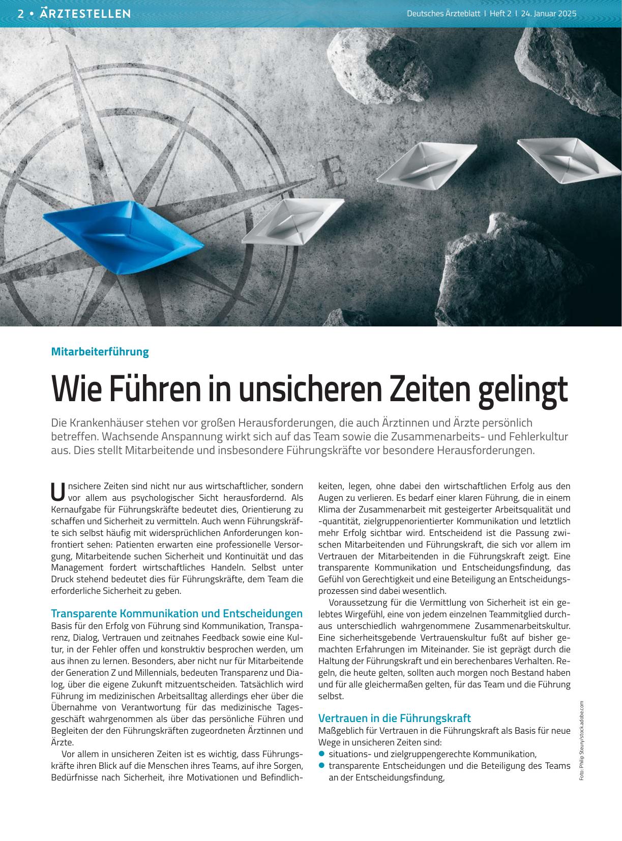 Vorschauseite 1: Mitarbeiterführung: Wie Führen in unsicheren Zeiten gelingt