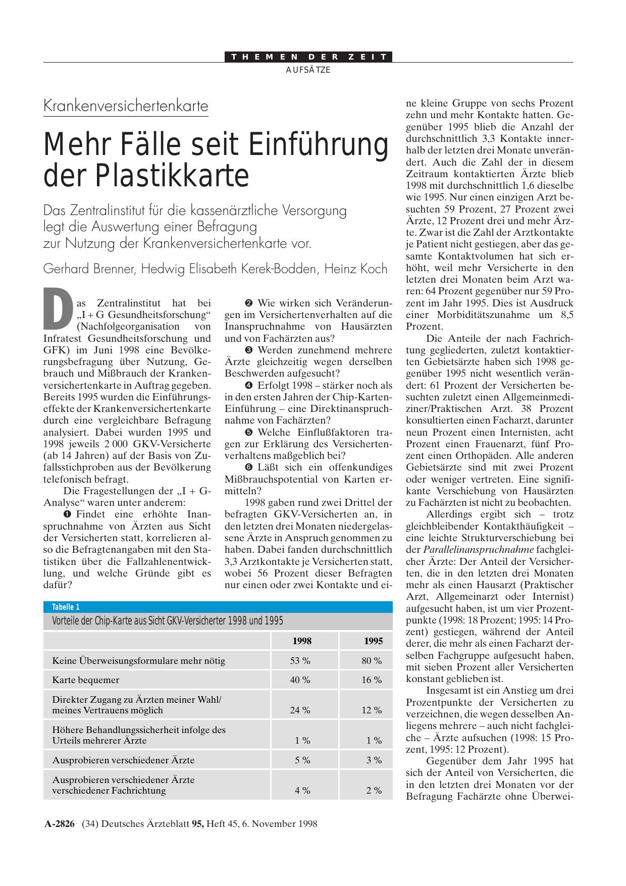 Vorschauseite 1: Krankenversichertenkarte: Mehr Fälle seit Einführung der Plastikkarte