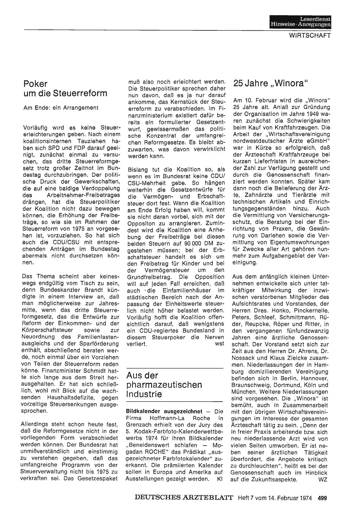 Vorschauseite 1: Poker um die Steuerreform