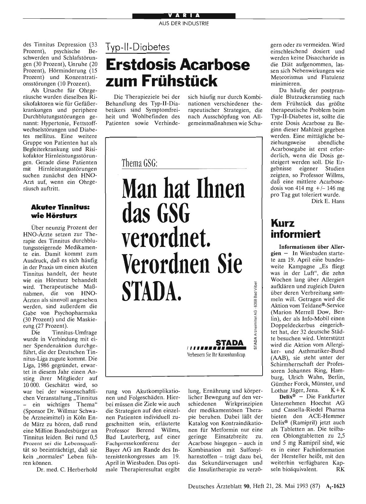 Vorschauseite 1: Kurz informiert