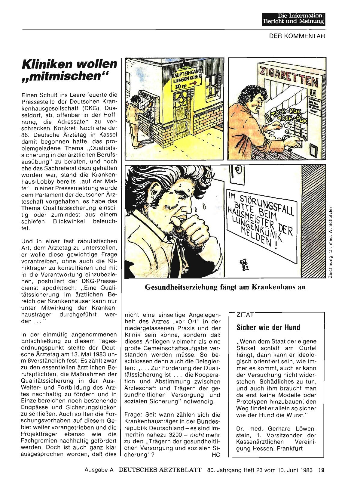 Vorschauseite 1: Kliniken wollen „mitmischen“