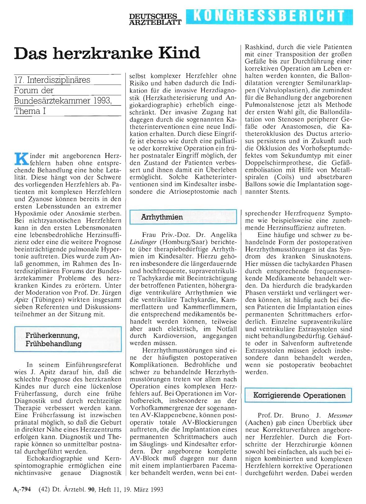 Vorschauseite 1: Das herzkranke Kind