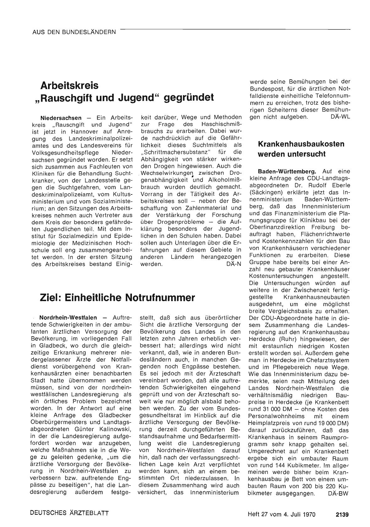 Vorschauseite 1: Krankenhausbaukosten werden untersucht