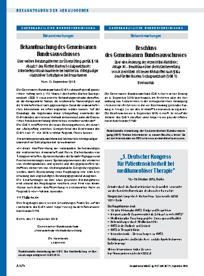 Vorschauseite 1: „5. Deutscher Kongress für Patientensicherheit bei medikamentöser Therapie“